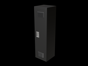 school locker set Model 3D