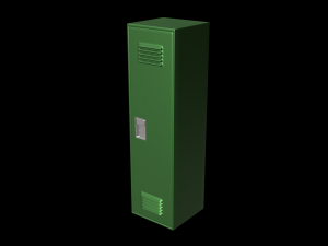school locker set Model 3D