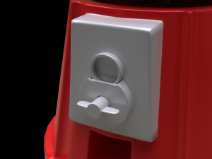 gumball machine filled with gumballs 3D 모델