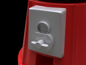 gumball machine filled with gumballs 3D Model