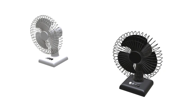 household table fan 3D Model .c4d .max .obj .3ds .fbx .stl .blend