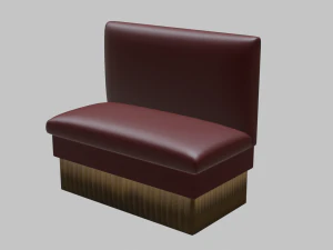 레스토랑 하프 부스 3D 모델