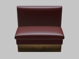 restaurant half booth 3D Model