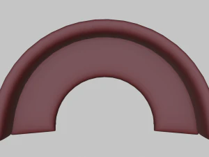 restaurant circular booth 3D Model