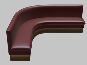 cabine de canto de restaurante Modelo 3D