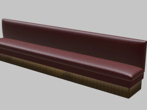 餐厅墙壁卡座 3D 模型