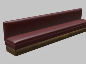 restaurant wall booth 3D Model