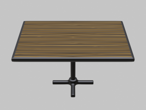 restaurant regular table 3D मॉडल
