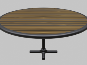 restaurant circular table 3D Model