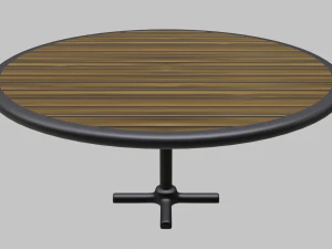 restaurant circular table 3D Model