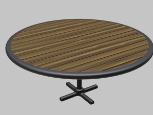 restaurant circular table 3D Model