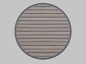 restaurant circular table 3D Model