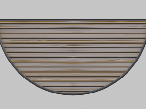 restaurant semi circle table 3D मॉडल