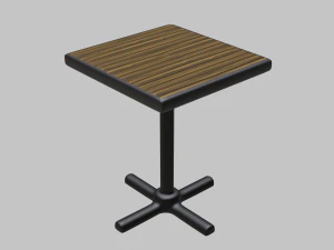 restaurant single table 3D Model