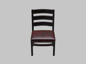 restaurant dining chair 1 3D Model