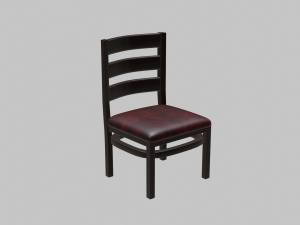 restaurant dining chair 1 3D मॉडल