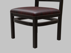 restaurant dining chair 1 3D मॉडल