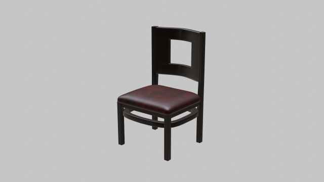 restaurant dining chair 2 3D मॉडल .c4d .max .obj .3ds .fbx .stl .blend 