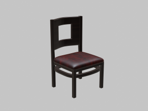 restaurant dining chair 2 3D मॉडल