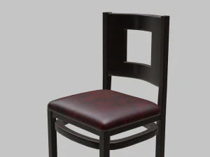 restaurant dining chair 2 3D Model