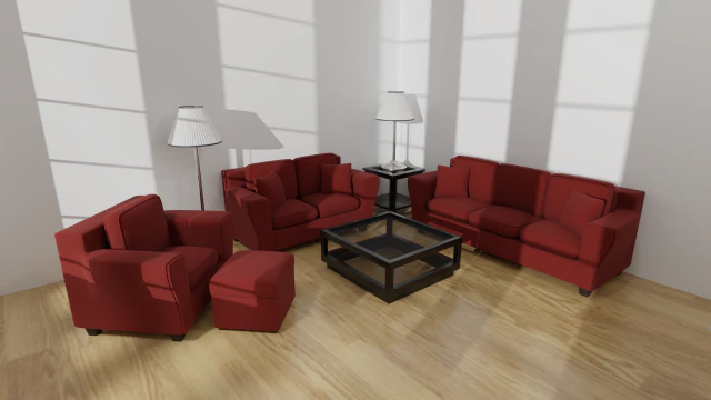 living room asset pack 3D Model .c4d .max .obj .3ds .fbx .stl .blend