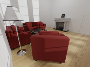 living room asset pack 3D Model