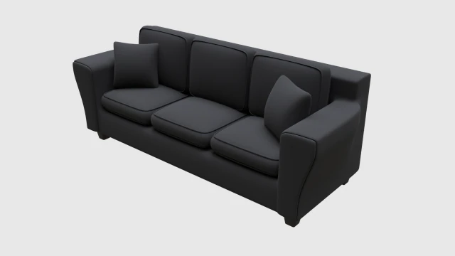 living room three seater sofa 3D Model .c4d .max .obj .3ds .fbx .stl .blend 