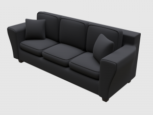 living room three seater sofa Modèle 3D