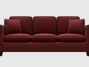 living room three seater sofa 3D Model