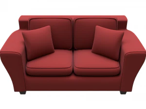 living room love seat sofa 3D Model