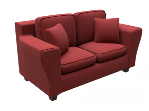 living room love seat sofa 3D Model