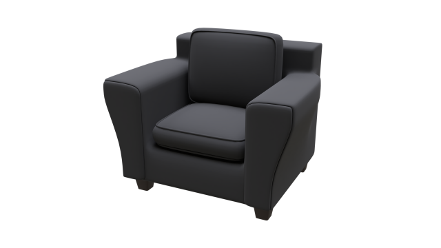 living room sofa chair 3D Модель .c4d .max .obj .3ds .fbx .stl .blend 