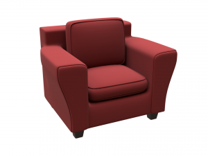 living room sofa chair 3D Модель