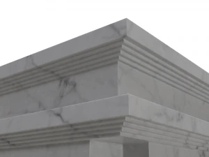 living room fireplace 3D Model