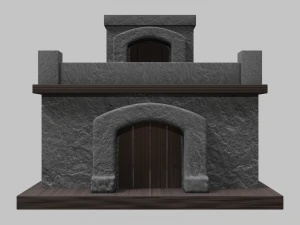 small stone village house 3D Model
