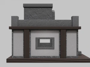small stone village house 3D Model