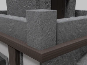 small stone village house 3D Model