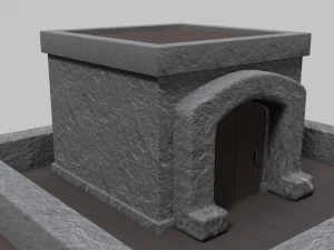 small stone village house 3D Model