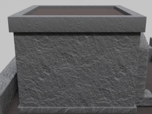 small stone village house 3D Model