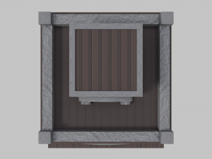 small stone village house Modelo 3D