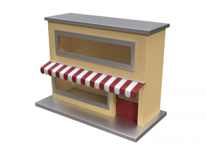 small pop up shop 3D Model