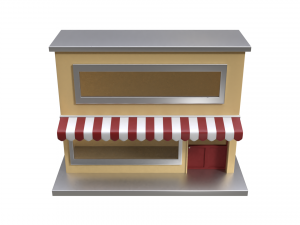 small pop up shop 3D Модель