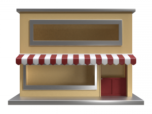 small pop up shop 3D Модель