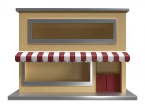 small pop up shop 3D Model