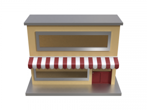 small pop up shop 3D Модель