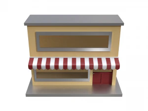 small pop up shop 3D Model