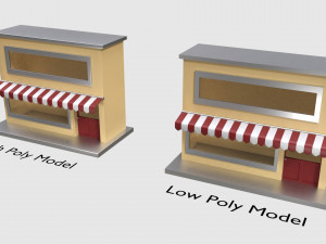 small pop up shop 3D Модель