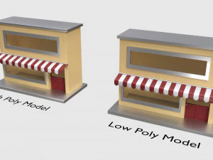 small pop up shop 3D Model
