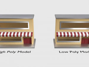 small pop up shop 3D Model