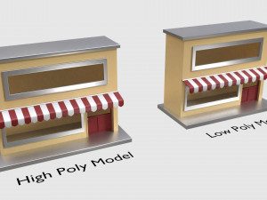 small pop up shop 3D Модель